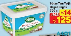 SÜTAŞ TAM YAĞLI BEYAZ PEYNİR 700 G